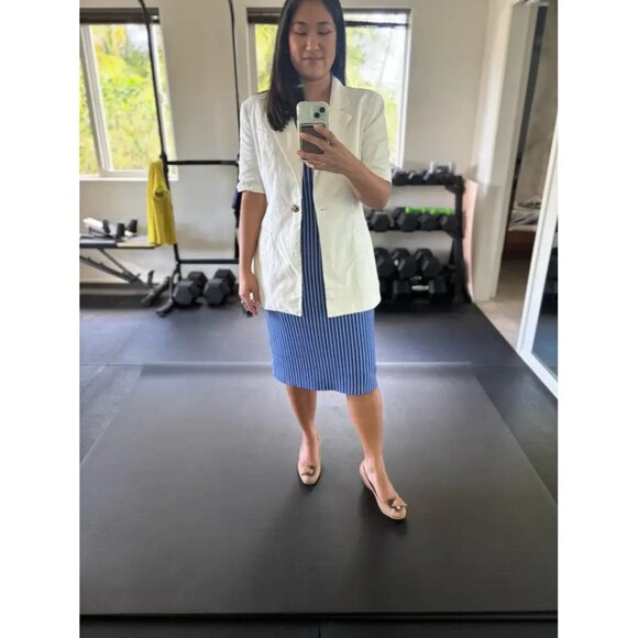 Eudon Choi Linen Short Sleeve White Blazer – Women’s Size 8 - Picture 8 of 16